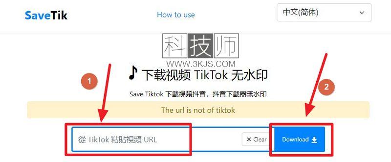 在线工具_SaveTik_tiktok视频下载(含教程)